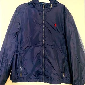 Ralph Lauren Polo Jacket Hoody Windbreaker Blue